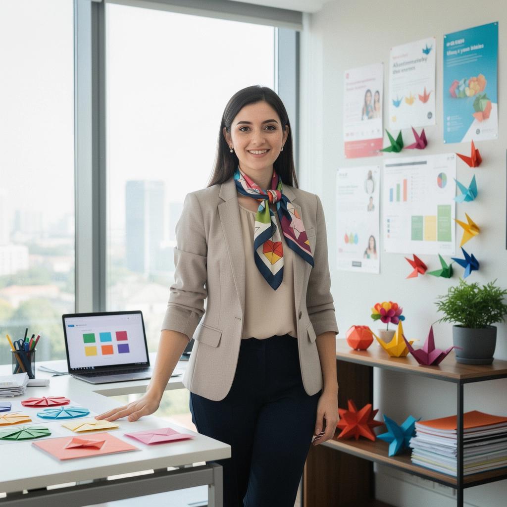 Kézműves eszközök, amelyek az origami hajtogatáshoz szükségesek.